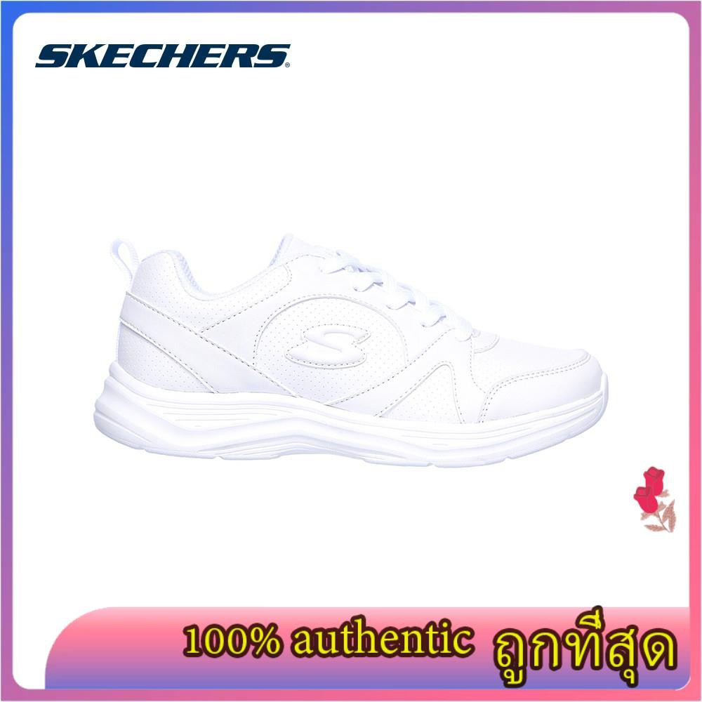 Skechers สเก็ตเชอร์ส รองเท้า เด็กผู้หญิง Back To School Glimmer Kicks Shoes - 81446L-WHT