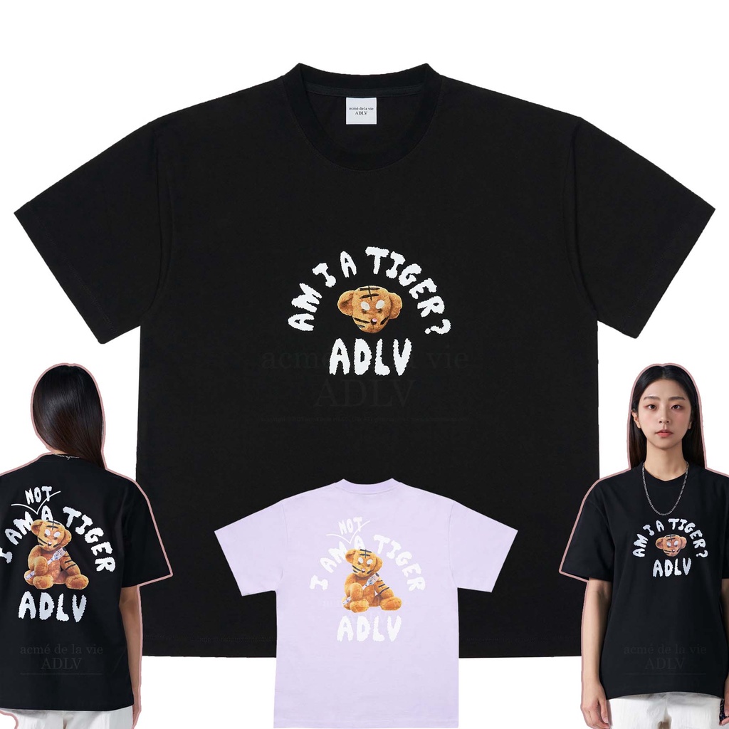 แท้100% ADLV เสื้อยืด ผลิตในเกาหลี (graphic - TIGER TEDDY BEAR DOLL)