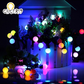 ไฟเชอรี่ LEDไฟประดับ(สีรวมกระพริบได้หลอดกลมเล็ก)ขนาด 40 LED ยาว 5 เมตร White/Yellow/RGB🎉 Cheers9