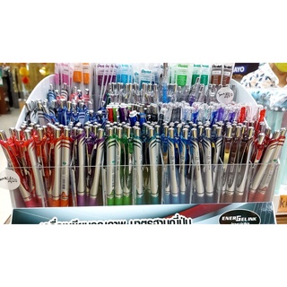 [คลิปเงิน] ปากกาหมึกเจล เพนเทล Pentel Energel Liquid Gel Ink 0.5 /0.7  เลือกสีหมึกได้ เปลี่ยนไส้ได้