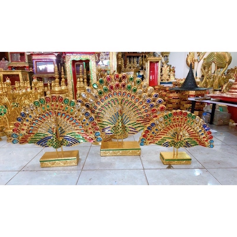 นกยูงรำแพน นกยูงทองรำแพน นกยูงกฐิน (ติดโฟมฟรี)