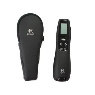 เครื่องนำเสนองาน Logitech R800 wireless presenter, Laser pointer (green laser) พร้อมเคสและคู่มือใช้งาน (ไม่มีกล่อง)