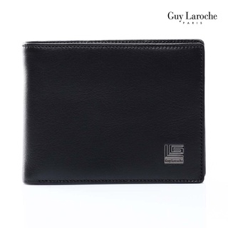 Guy Laroche กระเป๋าสตางค์พับสั้น มีลิ้นกลาง รุ่น MGW0172 - ( สีดำ )