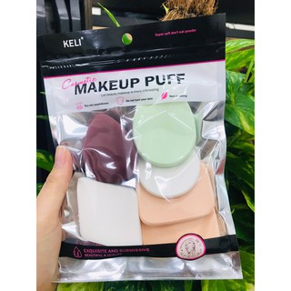 7882 ฟองน้ำแต่งหน้าเกลี่ยรองพื้น MAKEUP PUFF หลากหลายแบบ ฟองน้ำแต่งหน้า สำหรับลงรองพื้น แป้งพัฟฟองน้ำ🥚🌼