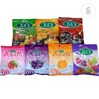 ลูกอม xo x-cite เอ็กซ์โอ เอ็กซ์ไซด์🍬 ลูกอมหลากรสชาติ  110g. บรรจุ 50 เม็ด