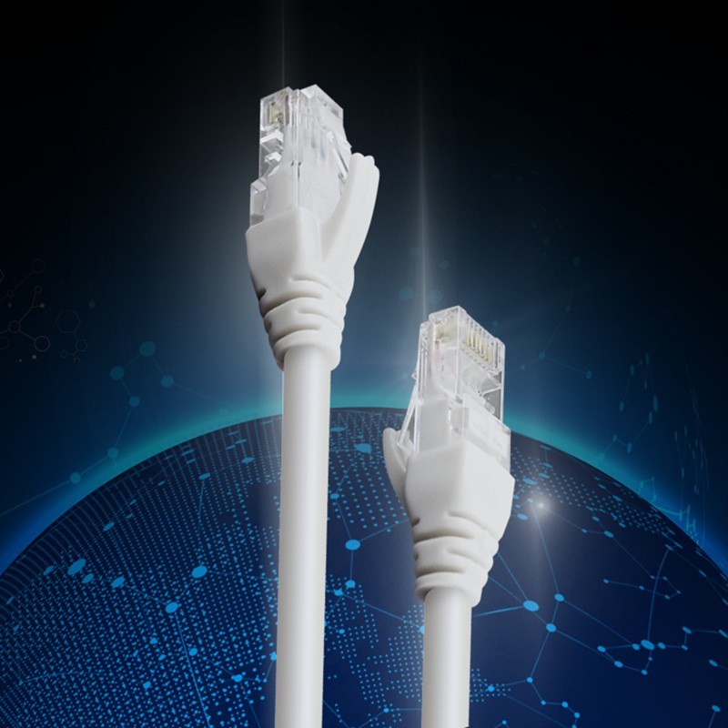 Hivison สาย LAN Cable CAT5E สำเร็จรูป 20m สายแลนภายในอาคาร indoor ตัดแบ่งขายเข้าหัวพร้อมใช้งาน ยาว 20 เมตร-50 เมตร