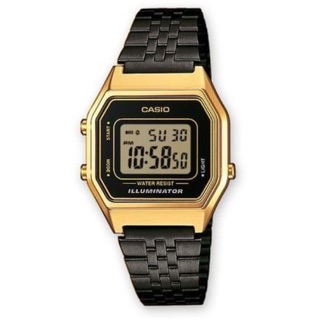 นาฬิกา CASIO DIGITAL รุ่น LA680WEGB-1A สีดำทอง