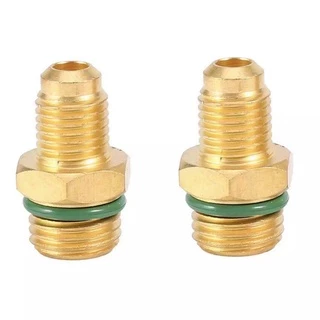 คอปเปอร์ เติมน้ำยาแอร์ R134a (สีน้ำเงิน+สีแดง) แพคคู่ AC Coupler R134a High + Low side QC-21 ชุดคอปเปอร์ คอปเปอร์แอร์