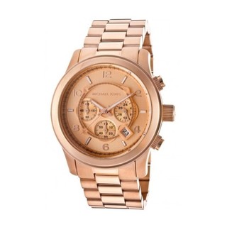 Michael Kors Watches Mens Rose Gold Oversize Runway Watch MK8096