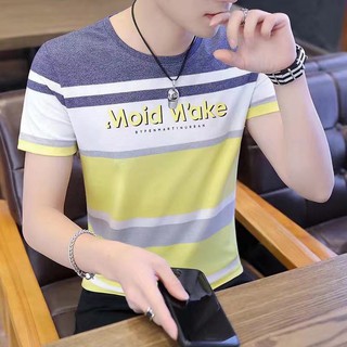 K.C SHOP เสื้อยืดคอกลมแขนสั้น ผู้ชาย Men Short Sleeve T-Shirt(มี 3 สี)รุ่น 0047