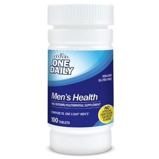 One Daily Mens Health (100 Tablets) New formula - 21st Century วิตามินรวมสำหรับผู้ชาย