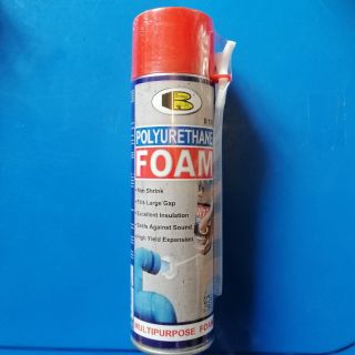 PU FOAM สเปร์ยโฟมกันน้ำรั่วซึม ฉีดในช่องว่าง อุดรอยต่อ ยี่ห้อbosny ขนาด500มล.