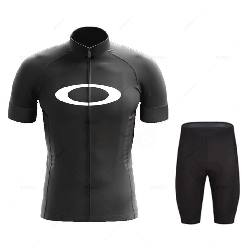 สีดํา 2026 ใหม่ Oakley Racing Rigo Go ขี่จักรยาน Jersey ชุดผู้ชายเสื้อจักรยานกางเกงขาสั้นฤดูร้อนชุดจักรยาน Pro ทีมเสื้อผ้า Colombia Ropa Ciclismo Maillot