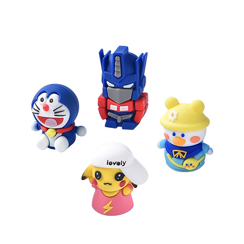 ฝาครอบวาล์วยางล้อรถยนต์ กันฝุ่น ลายการ์ตูน 1 ชิ้น