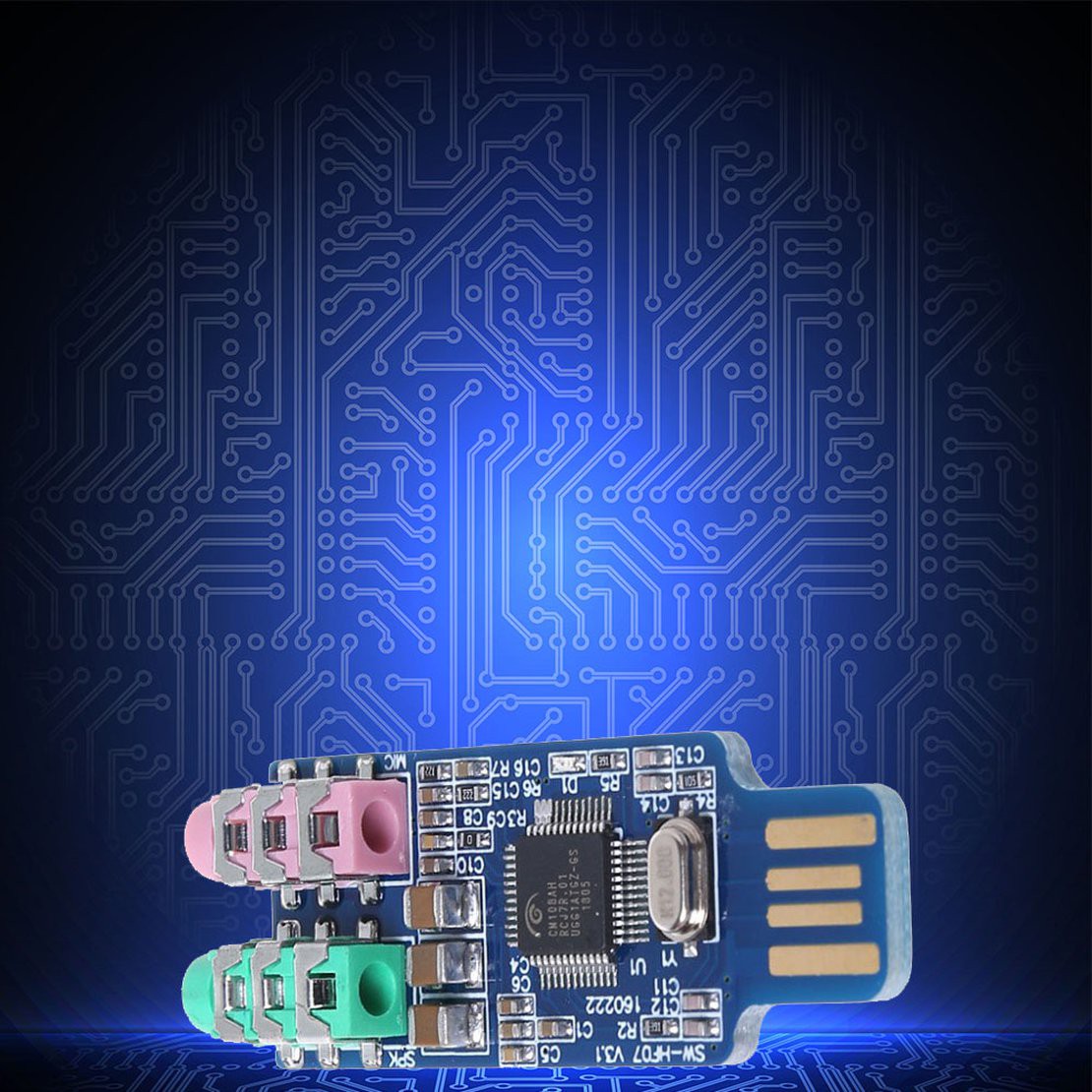 E【Ready now】Free Drive Usb Sound Card Computer External Sound Card ...