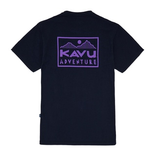 เสื้อยืดแขนสั้นลําลอง คอกลม ผ้าฝ้าย 100% พิมพ์ลาย Kavu Adventure ทรงหลวม สไตล์เกาหลี สําหรับผู้ชาย