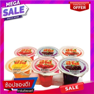 ปีโป้ ขนมเยลลี่คาราจีแนน รวมรส ขนาด 90 กรัม แพ็ค 6 ถ้วย Pipo Jelatin 90 g x 6