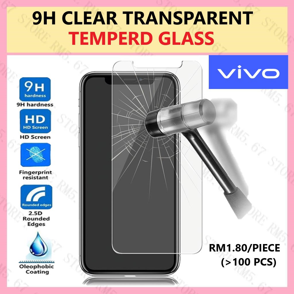 Vivo V20 SE PRO V19 V17 V15 S1 Pro V17 Pro V11 V11i V9 V7 Plus V5 Plus V3 Max 9H กระจกนิรภัย