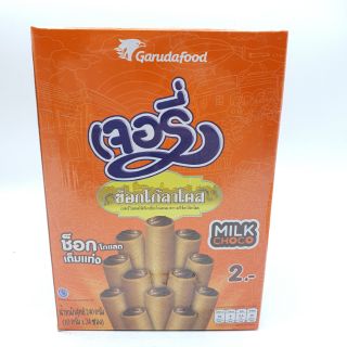 24 ซอง ช็อคโกแลต เจอรี่ เวเฟอร์ ช็อคโกแลตแท่ง เวเฟอร์โรล milk choco ตรา เจอรี่