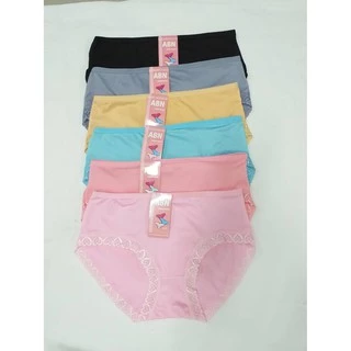 ABN แพค 10 ตัว กางเกงชั้นในสตรี size (M-xxL) ค่าส่ง 23บ คละสี เลือกแบบด้านใน Comfortable women’s panties Underwear