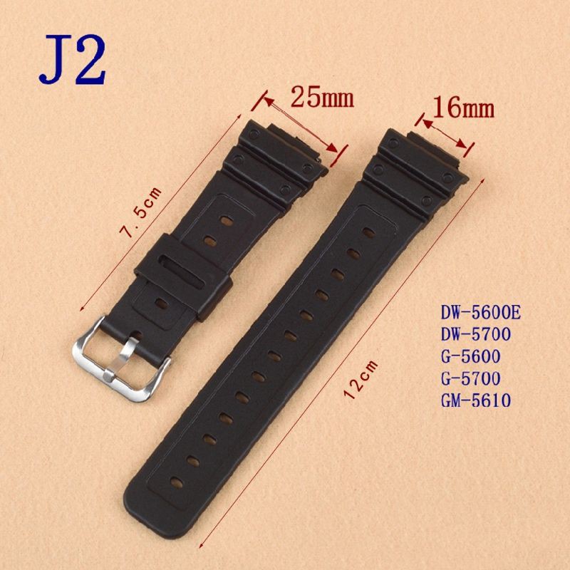 ROX❥Watchband Wrist Strap Buckle Replacement DW-5600E DW-5700 G-5600 G-5700