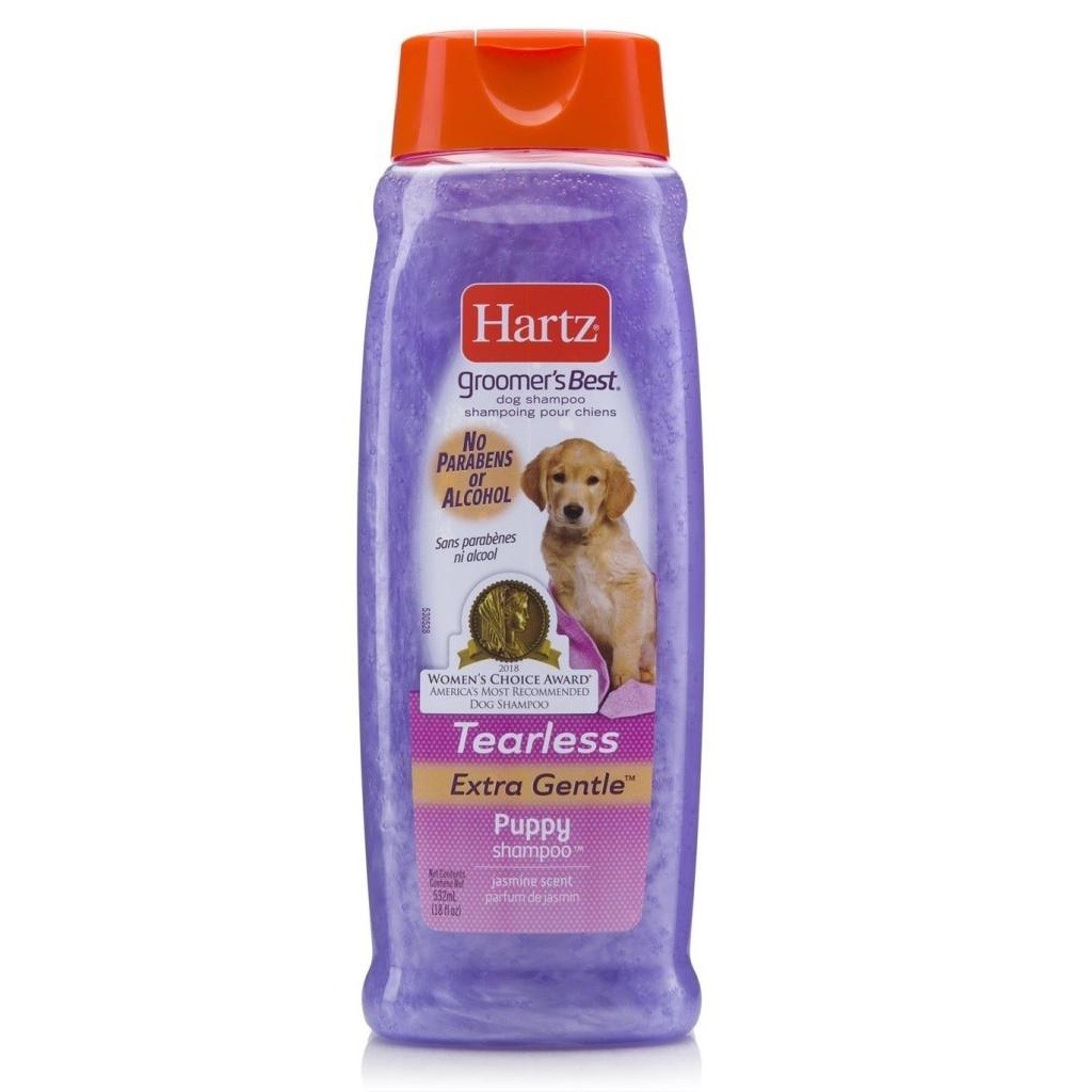 Hartz puppy shampoo 532ml ฮาร์ท แชมพูอาบน้ำสำหรับลูกสุนัข