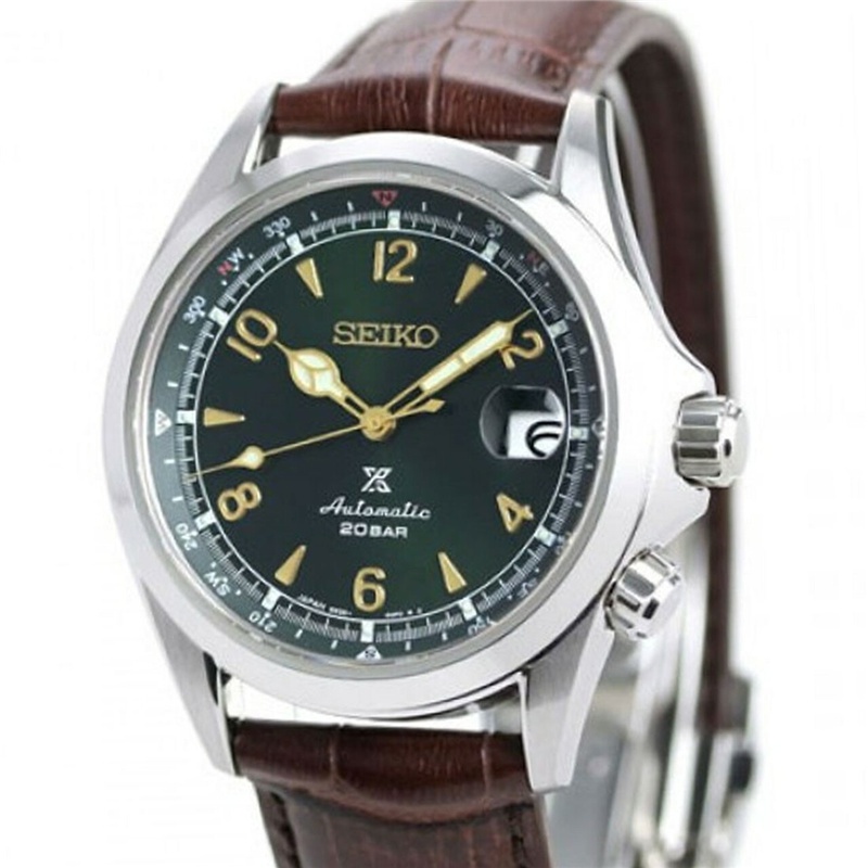 Seiko Classic Premium Watch Compass Beige Dial Leather Butterfly Clasp Quartz  Watch SEO | Shopee Thailand