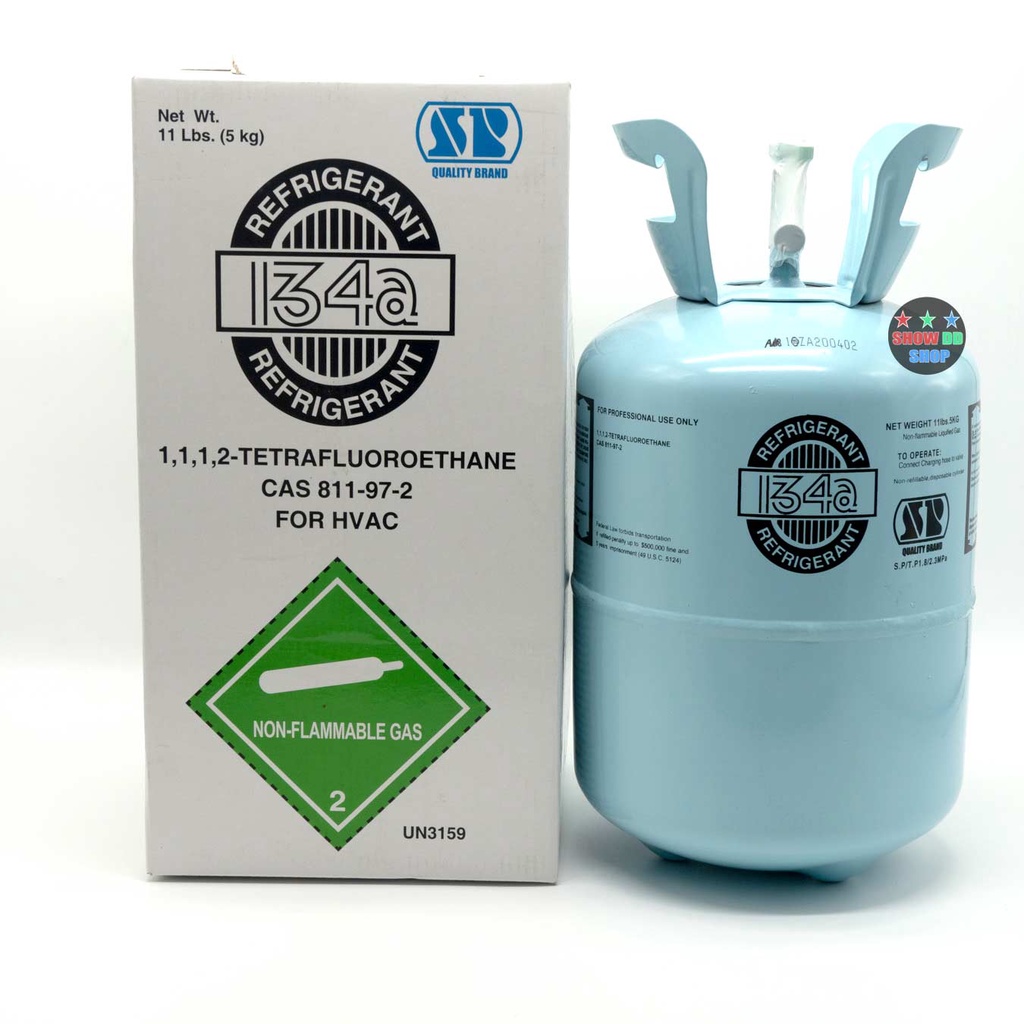 น้ำยาทำความเย็น น้ำยาแอร์ R-134a   มี 2  ขนาด 3KG กับ 5KG น้ำยาตู้เย็น รถยนต์ ตู้แช่