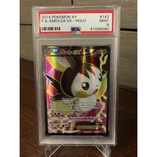 Pokemon Tcg Psa 9 Emolga Ex 143/146 การ์ดโปเกม่อน