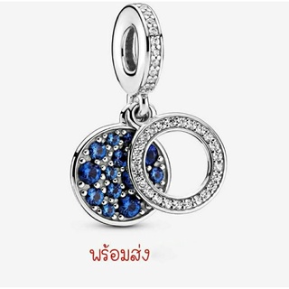 Pandora silver hanging ติ้งน้ำเงิน