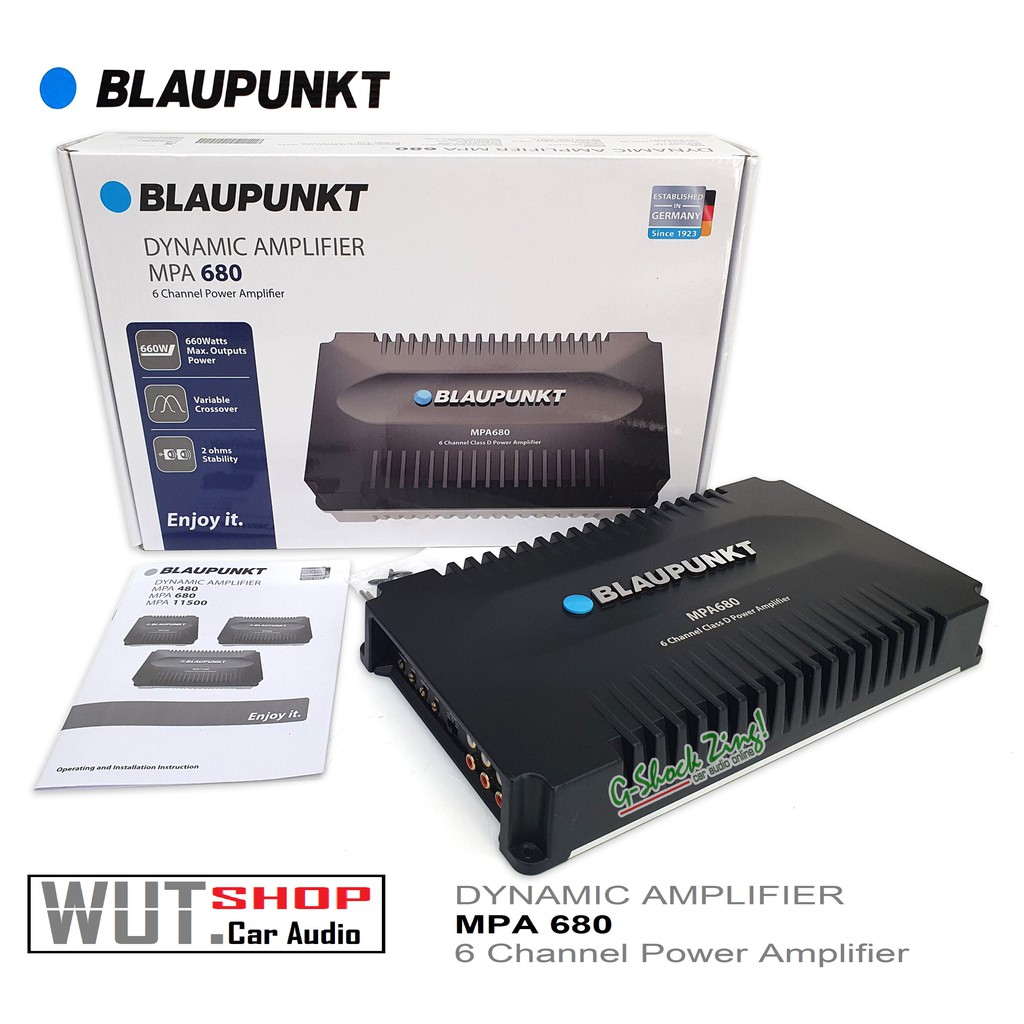 BLAUPUNKT Power Amplifier เพาเวอร์แอมป์ 6ชาแนล 6Channel ClassD เครื่อง