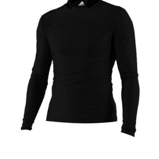 adidas Rash guard เสื้อรัดการ์ดแขนยาว มีปก มีผ้าระบายเหงื่อที่หลัง สีดำ -  Long Sleeve with neoprene neck