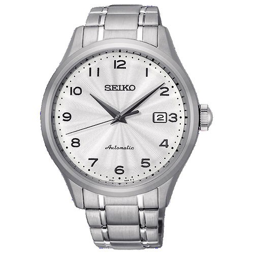 Seiko Automatic White Dial Mens Watch SRPC17J1 (Made in Japan)