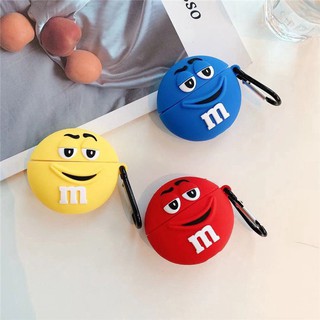 Funny M&amp;M’s beans case for airpods 1 2 pro soft