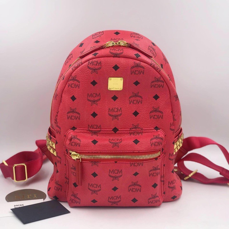 Used MCM Backpack Red Small