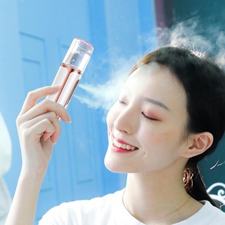 Meichao Nano Spray เครื่องพ่นสเปรย์เย็นแบบพกพาแบบชาร์จไฟได้ Double Nozzle Beauty Humidifier Face Steamer