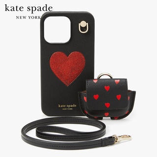 KATE SPADE NEW YORK GLITTER HERAT 3 PIECE 13 PRO CASE AND LANYARD GIFT SET K5726 เคสไอโฟน / เคสมือถือ