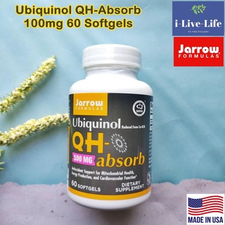 ยูบิควินอล Ubiquinol QH-Absorb 100mg 60 Softgels - Jarrow Formulas ช่วยโรคหัวใจ  ชลอความแก่ ผิวเต่งตึง