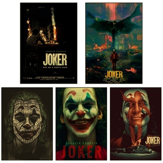 โปสเตอร์ภาพยนตร์ Joker ย้อนยุค ศิลปะ เครื่องประดับ คุณภาพดี พิมพ์ วินเทจ โปสเตอร์ บ้าน บาร์ ภาพวาด ตกแต่งผนัง โปสเตอร์