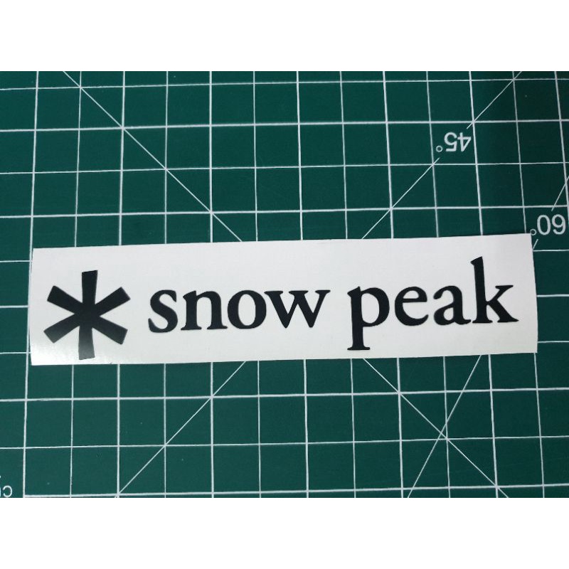 สติ๊กเกอร์  Snow Peak หิมะอยู่ด้านหน้า 3M สะท้อนแสง ทนแดด ทนฝน ไม่ซีด