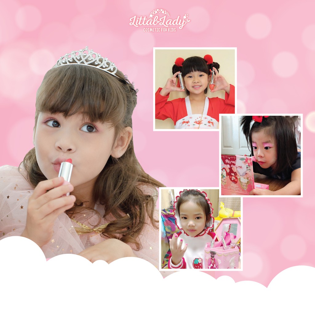 Littal Lady เครื่องสำอางเด็ก ลิปกลอสเด็ก ออแกนิค ทาง่ายพร้อมบำรุง อ่อนโยนขั้นสุด ปลอดสารพิษ ผ่านการรับรองจาแพทย์ผิวหนัง - รูปที่ 5
