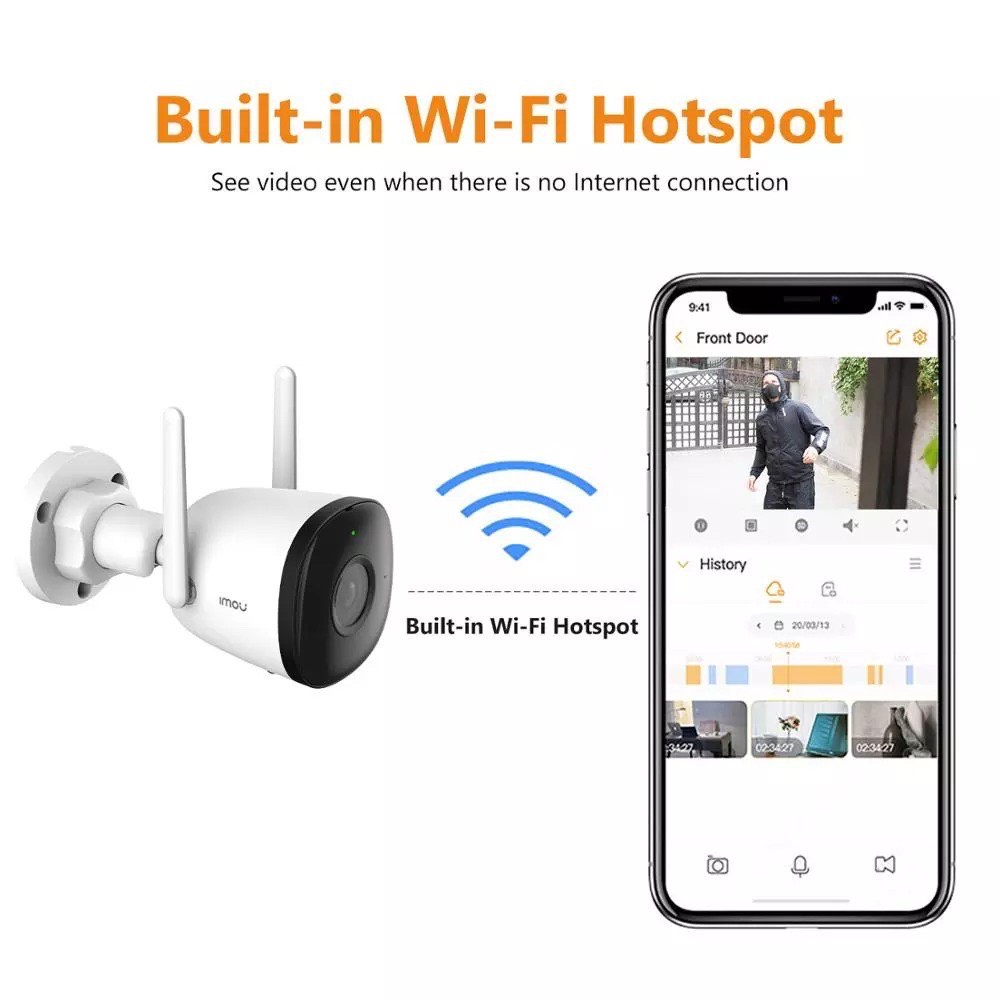 SET Imou ชุดกล้องวงจรปิดไร้สาย Imou Wifi Kit  (NVR 8CH + Bullet 2C 4ตัว) 🎉🎈🎉