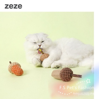 🔥F.S🔥zezeโอ๊กCatnipของเล่น/อุปกรณ์แมว/แมวตลกของเล่นสวัสดี/ของเล่นกัดทน