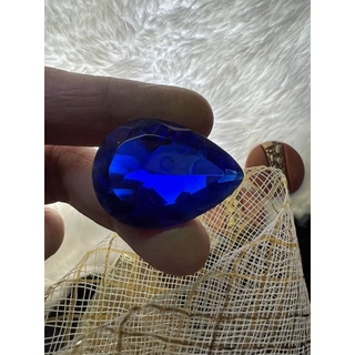 Lab glass Tanzanite 22x30 mm 43 carats