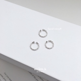 𓂃⟡ myjew.k ต่างหูหนีบเงินแท้ : ต่างหูหนีบ earcuff ราคาต่อ 1 ชิ้น