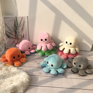 Ready Stock 🔥พร้อมส่ง!! 🐙ตุ๊กตาปลาหมึก Reversible Flip octopus ตุ๊กตา ของเล่น ของขวัญเด็ก ของขวัญ ตุ๊กตาปลาหมึกเปลี่ยนหน้า ถูกที่สุด