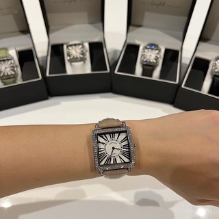 [โค้ด CPLOCT22 ลด80] minimal square watch (silver) นาฬิกาหรู นาฬิากาแฟชั่น นาฬิกาเซเลป