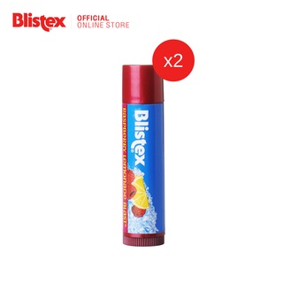 Blistex Raspberry Lemonade Blast Quality from USA  ลิปบาร์ม กลิ่นราสเบอร์รี่และเลมอนเนด ริมฝีปากชุ่มชื้น บริสเทค[แพ็ค 2]