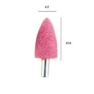 KEIBA หินเจียรแกน 6มิล. (6.5x15.8มิล) รุ่น A-12-0 สีชมพู ไคบา