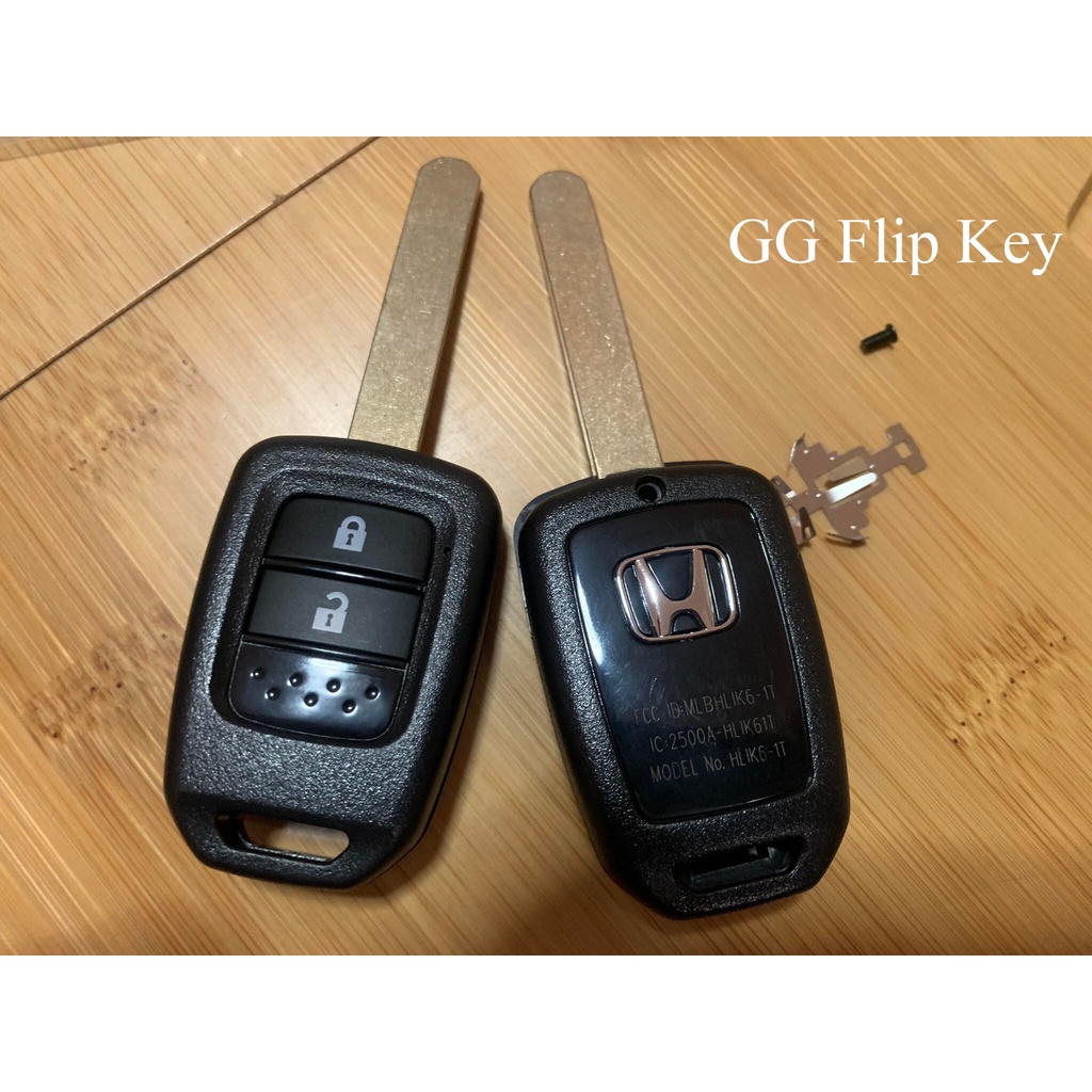 กุญแจ Honda jazz GK , brio , City GM6 2014, Mobilio, Brv 2-3 ปุ่ม พร้อมโลโก้ H - ส่งฟรี kerry -
